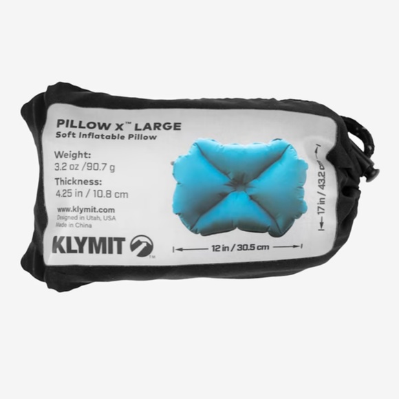 Klymit Blue X-Large Inflatable Camp Pillow - Picture 4 of 4